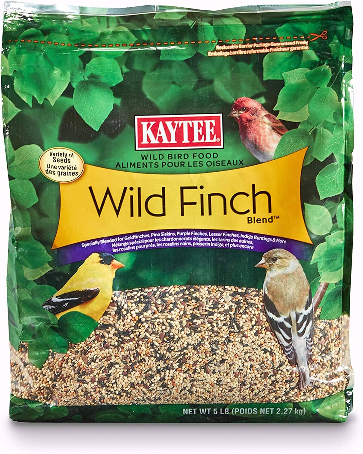 Kaytee Wild Finch Blend Wild Bird Food Stand Up Bag 5 lb Pet Life