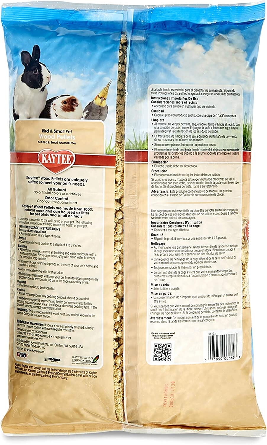 Kaytee Wood Pellets Litter - 8 lb  