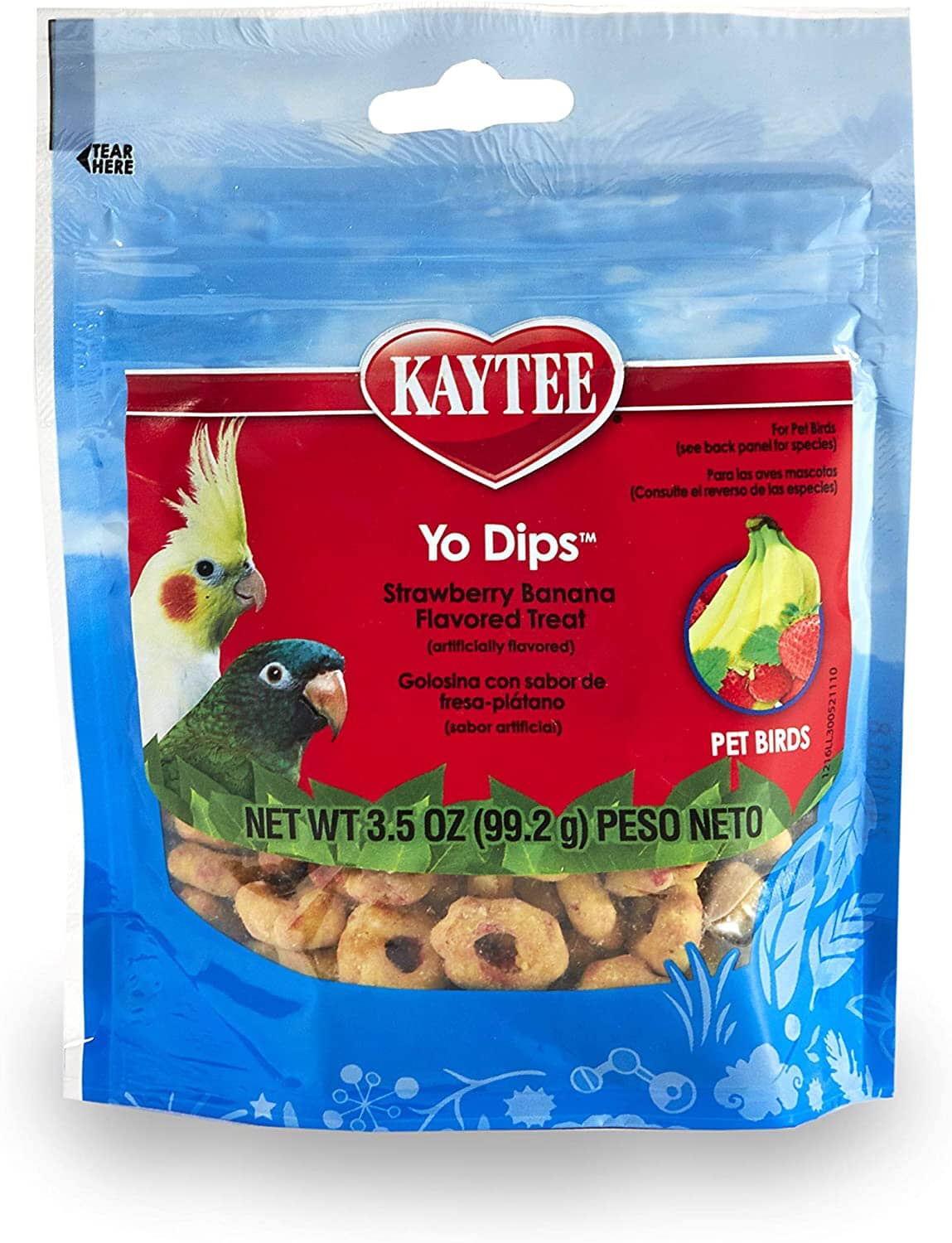 Kaytee Yo Dips Treat for All Pet Birds -- Strawberry Banana - 3.5 Oz  