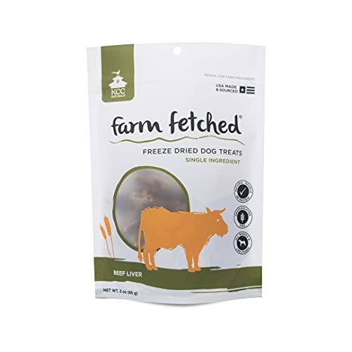 KCC Naturals Farms Beef Liver 3 oz Dog Freeze-Dried Treat Bag Freeze-Dried Dog Treats - 1 Bag  