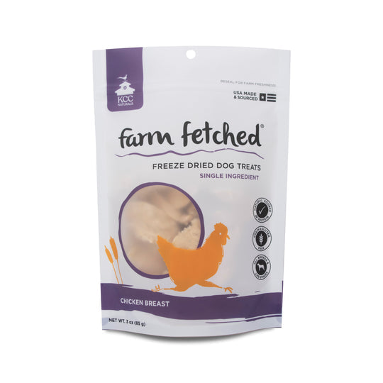 KCC Naturals Farms Chicken Breast Freeze-Dried Dog Treats - 1 oz Package  
