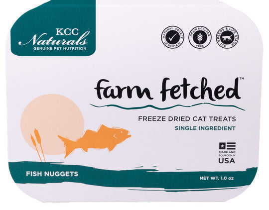KCC Naturals Farms Fish Nuggets Freeze-Dried Cat Treats - 1 oz Package