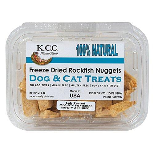 KCC Naturals Farms Fish Nuggets Freeze-Dried Dog Treats - 2.4 oz Package  