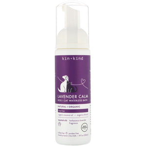 KIN + KIND Calming Waterless Bath Cat and Dog Shampoo - Lavender - 8 oz Bottle