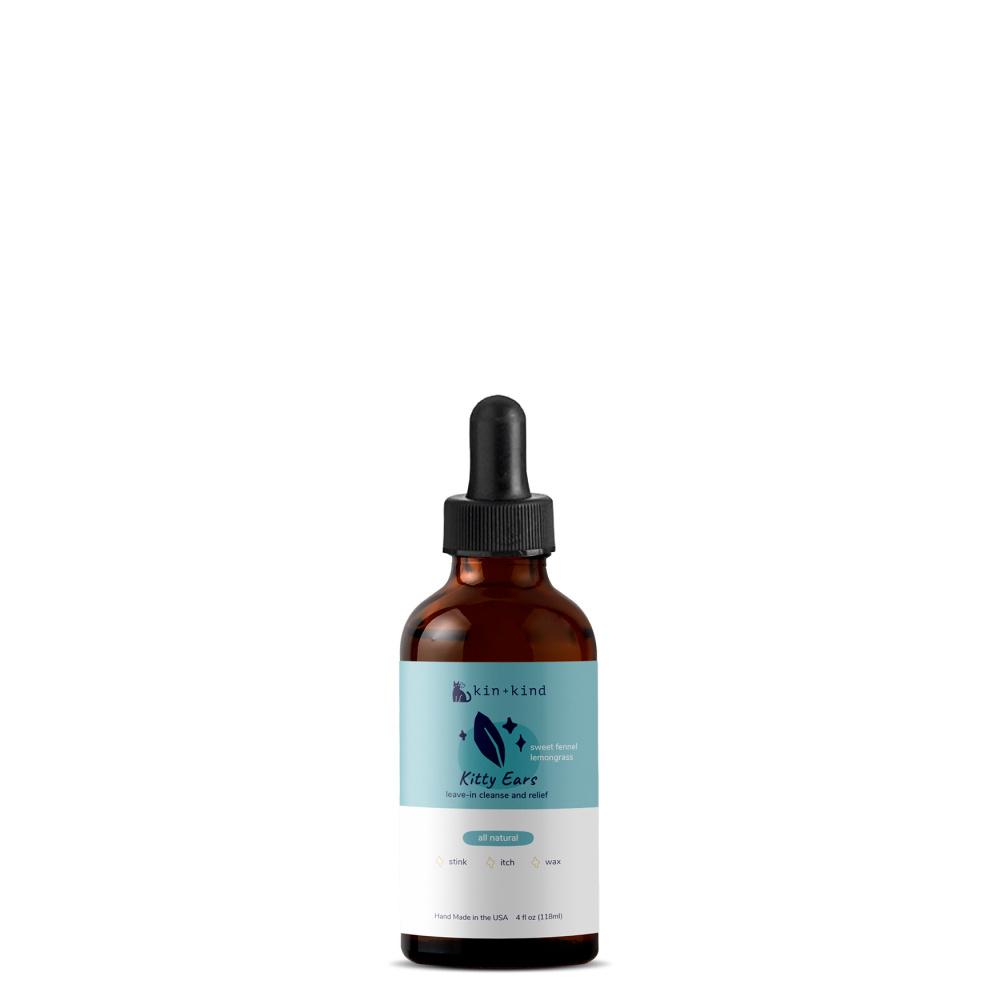 KIN + KIND Natural Kitty Ear Cleaner - 4 oz Bottle  