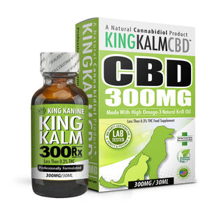 King Kalm All-Natural Formula Cat and Dog CBD Supplements - 300mg