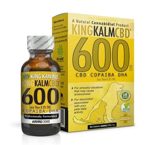 King Kalm All-Natural Formula Cat and Dog CBD Supplements - 600mg