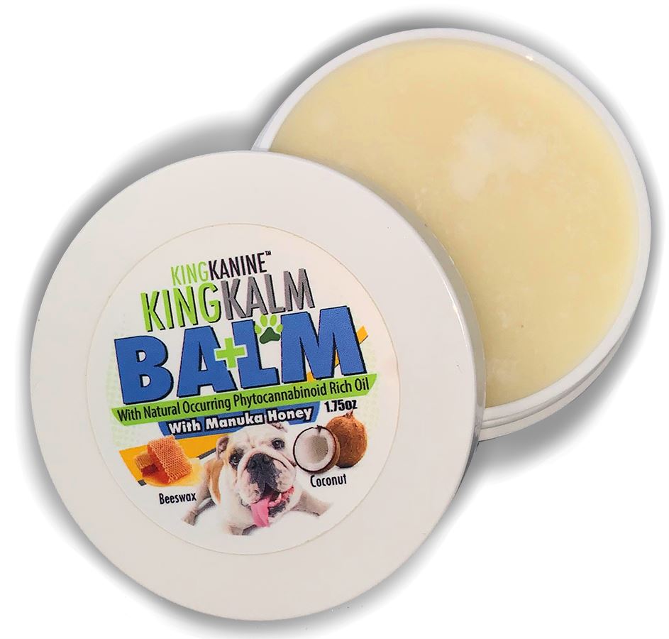King Kalm Balm Coconut & CBD Oil with Beeswax and Manuka Honey Cat and Dog Paw Balm - 1.75 oz  