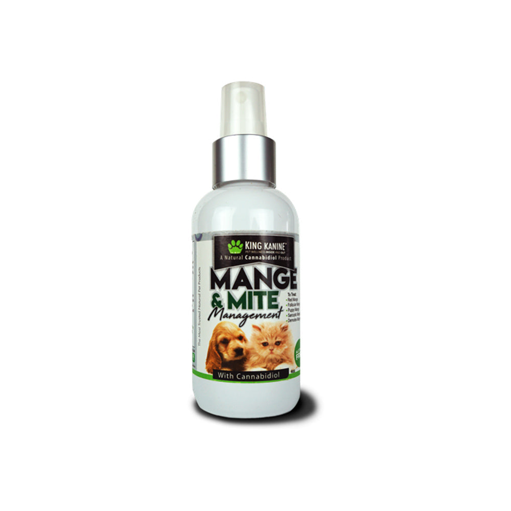 King Kalm Mange & Mite CBD Dry Paw and Skin Spray for Dogs and Cats - 4 oz  