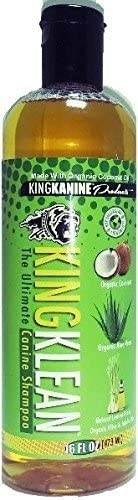 King Klean Coconut, Aloe and Lemon Scent Cat and Dog Shampoo - 16 oz