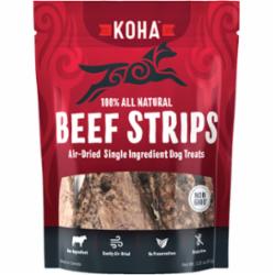 Koha Grain-Free Air-Dried Dog Treats Beef Strips 3.25 Oz