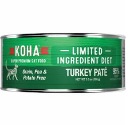 Koha Grain-Free Limited Ingredient Diet Pate Turkey Canned Cat Food - 3 Oz - Case of 24