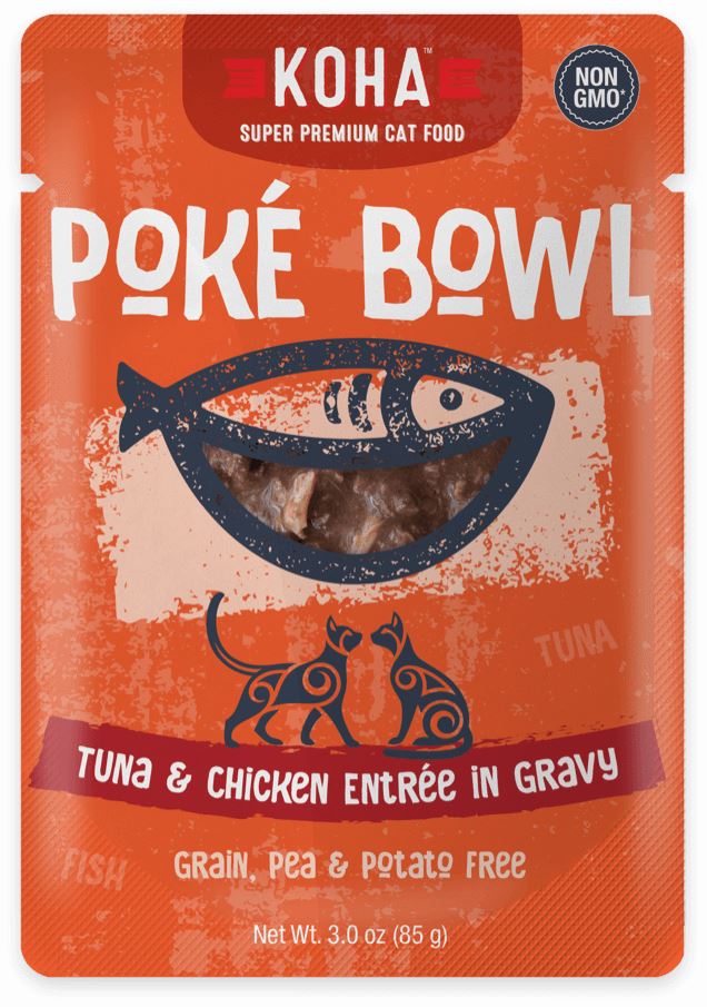 Koha Grain-Free Poke Tuna Chicken Wet Cat Food - 3 Oz - Case of 24  