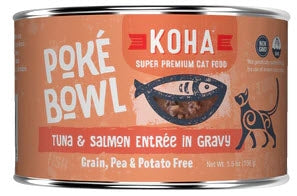 Koha Grain-Free Poke Tuna Salmon Canned Cat Food - 5.5 Oz - Case of 24  