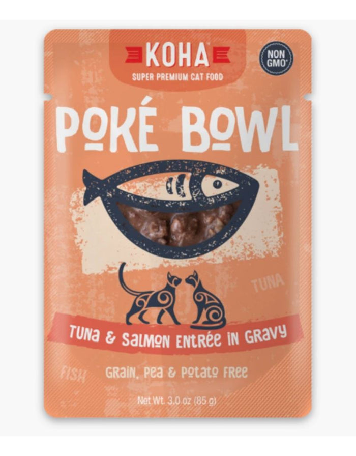Koha Grain-Free Poke Tuna Salmon Wet Cat Food - 3 Oz - Case of 24