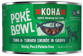 Koha Grain-Free Poke Tuna Turkey Canned Cat Food - 5.5 Oz - Case of 24