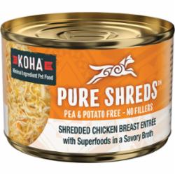 Koha Grain-Free Shredded Chicken Pumpkin Canned Dog Food - 5.5 Oz - Case of 12  