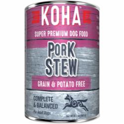 Koha Grain-Free Stew Pork Canned Dog Food - 12.7 Oz - Case of 12