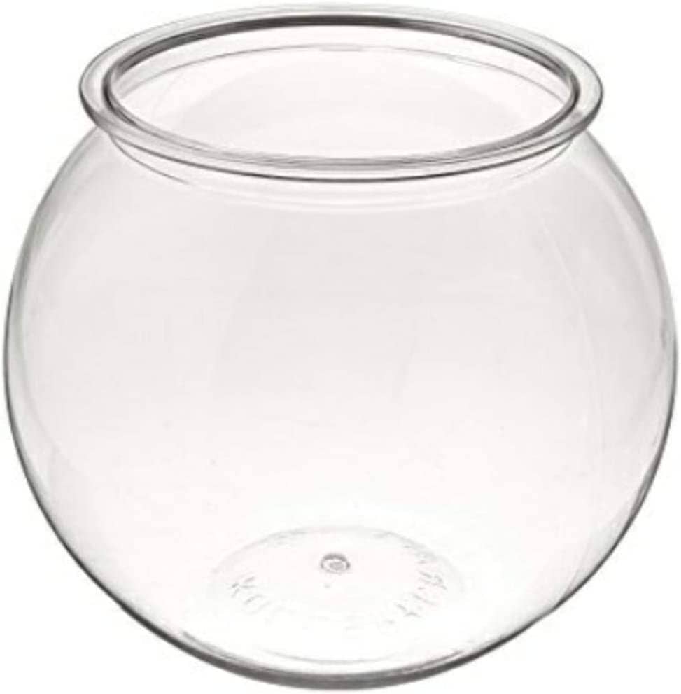 Koller Products Aqua Accents Plastic Round Bowl Aquarium Bowl - 2 Gal  