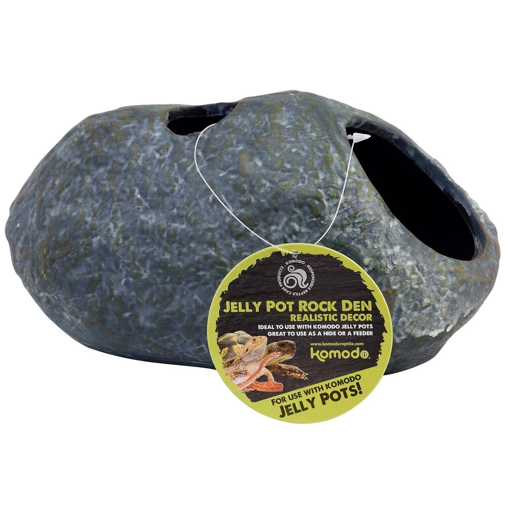 Komodo Jelly Pot Rock Den Terrarium Ornament - Grey - Large  