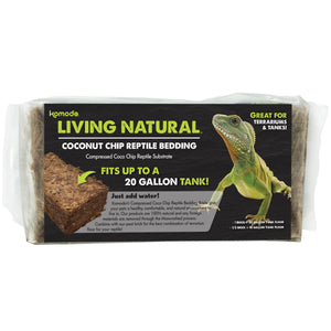 Komodo Living Natural Coconut Chip Reptile Bedding Brick