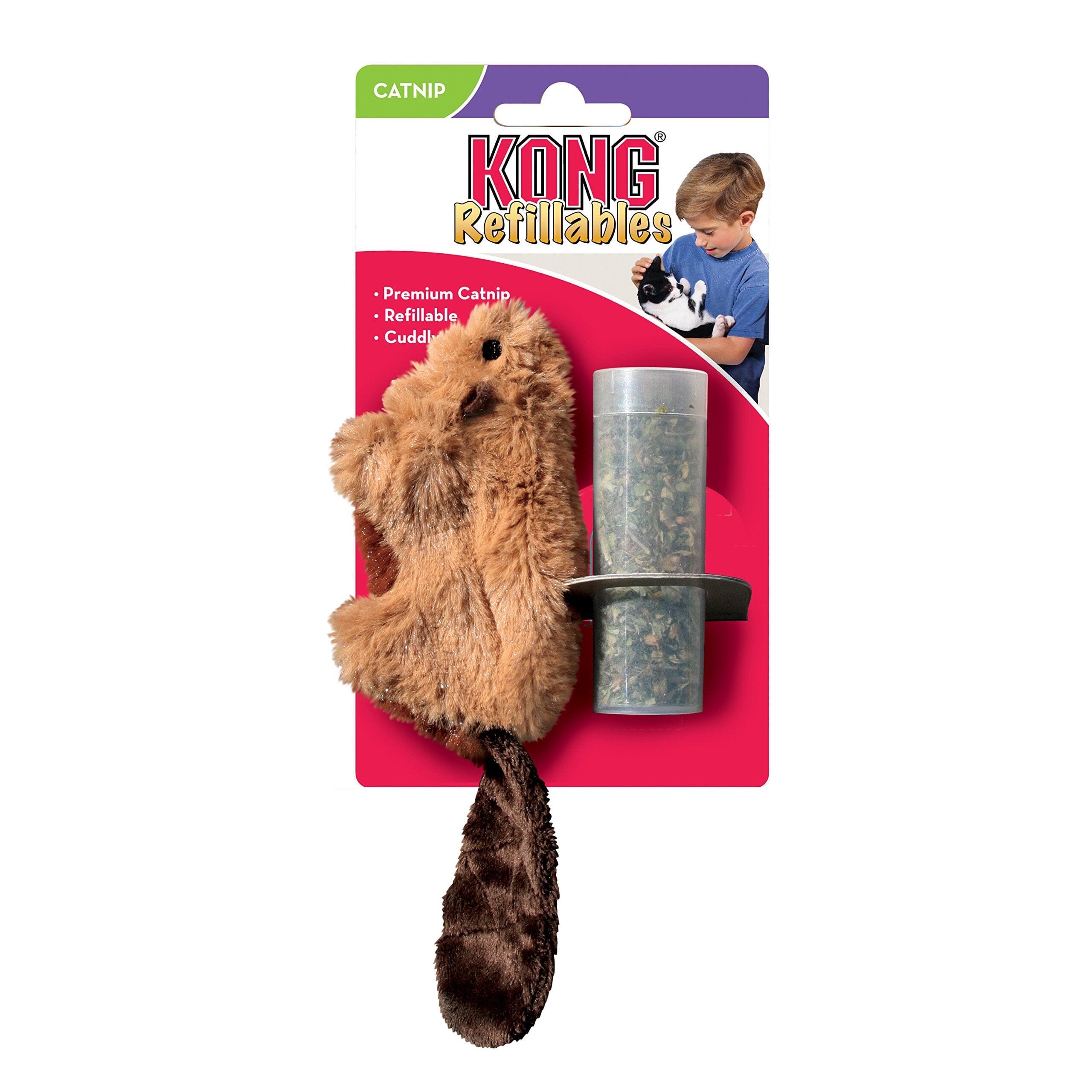 Kong Beaver Refillable Catnip Cat Toy  