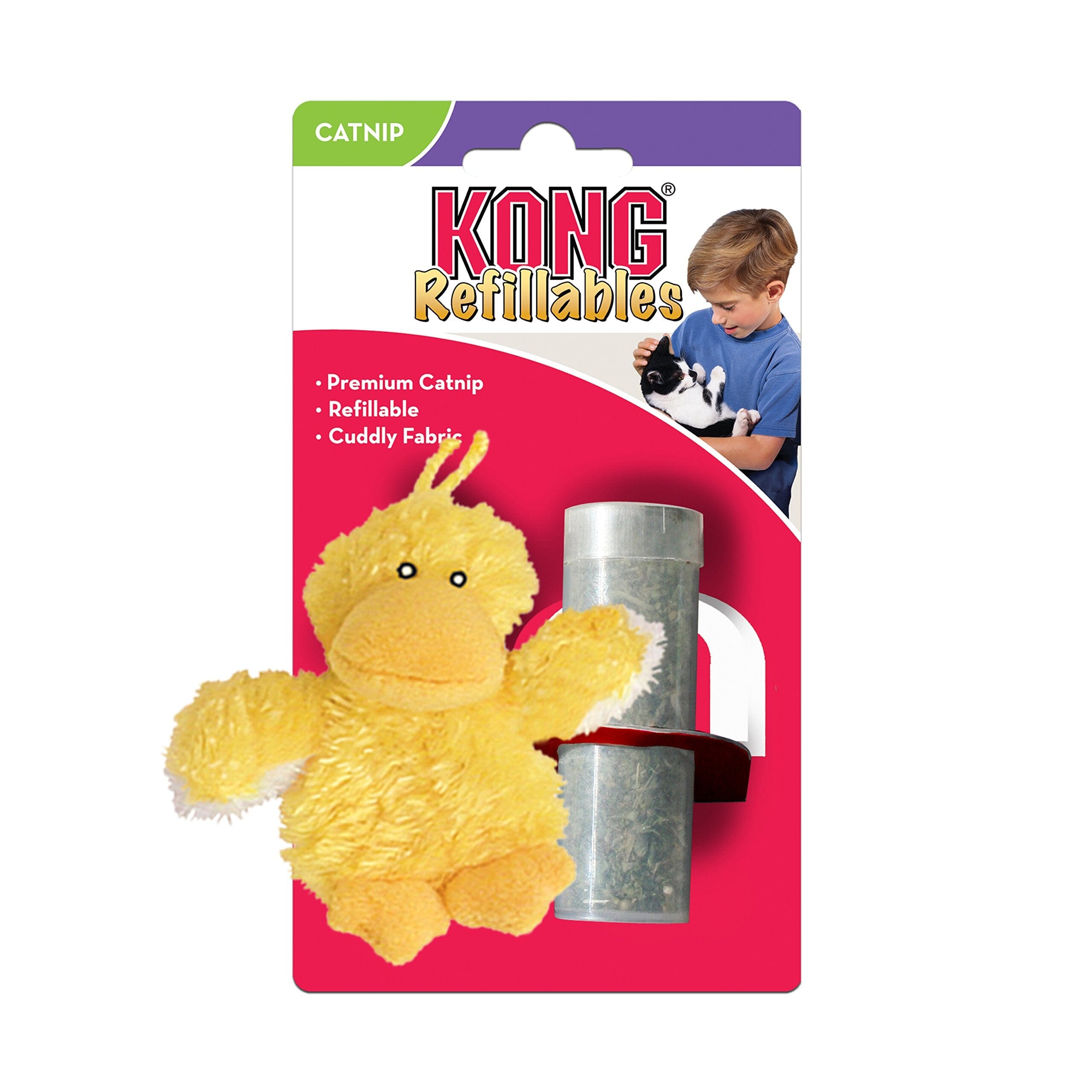 Kong Dr. Noy's Duckie Plush Catnip Cat Toy  