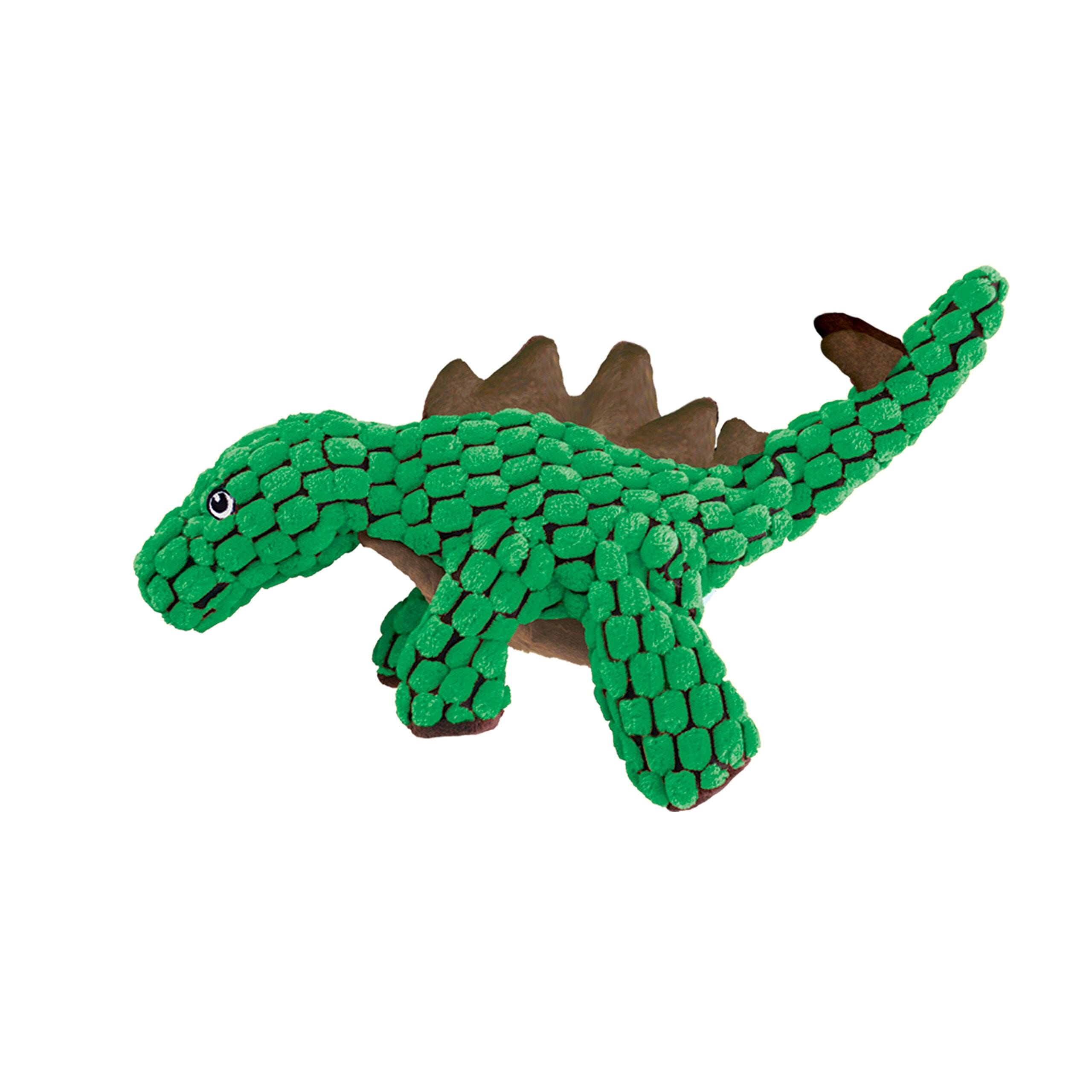 Kong Dynos Stegosaurus Squeak and Plush Dog Toy - Green - Large  