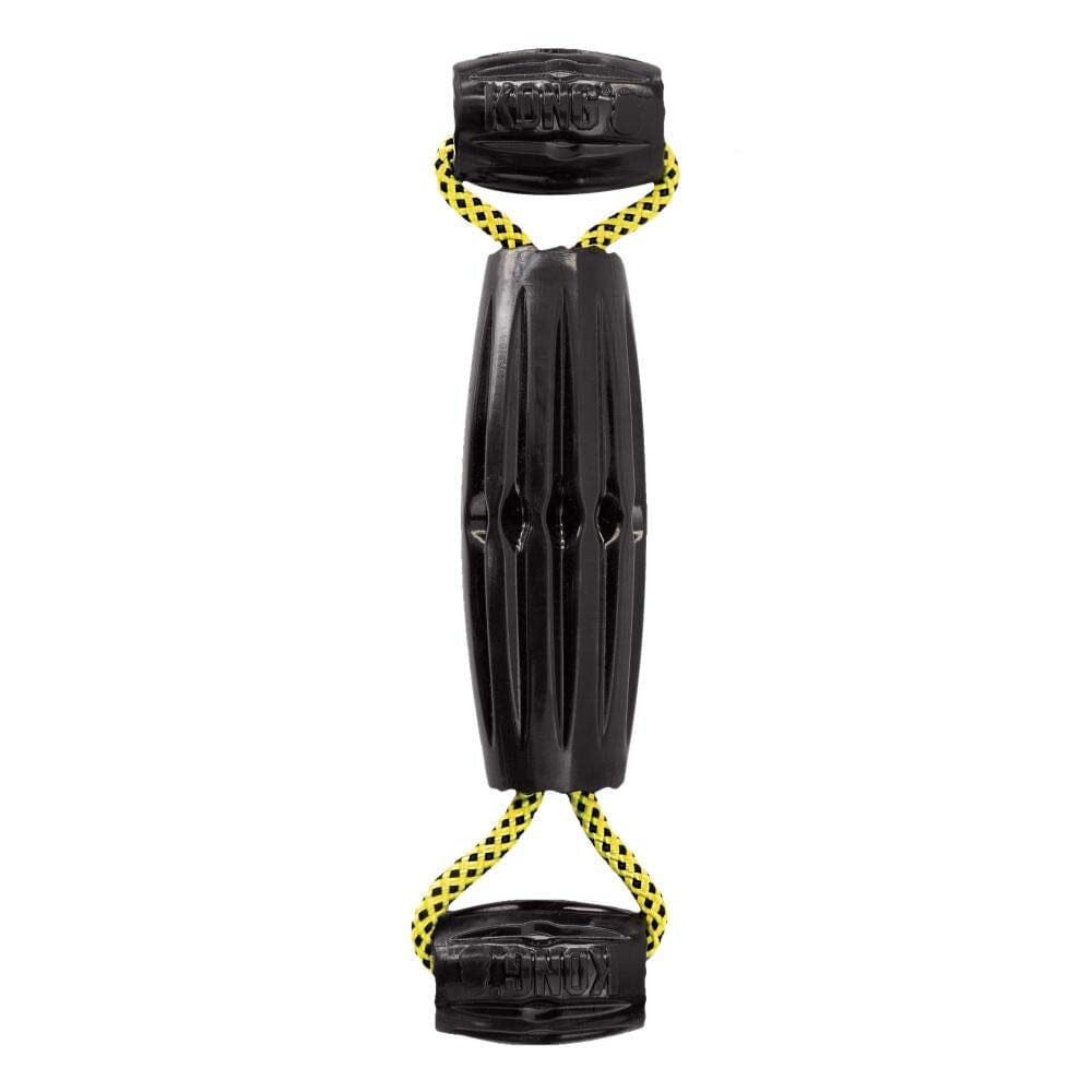 Kong Jaxx Triple Barrel Tug Dog Toy - Black - Large  