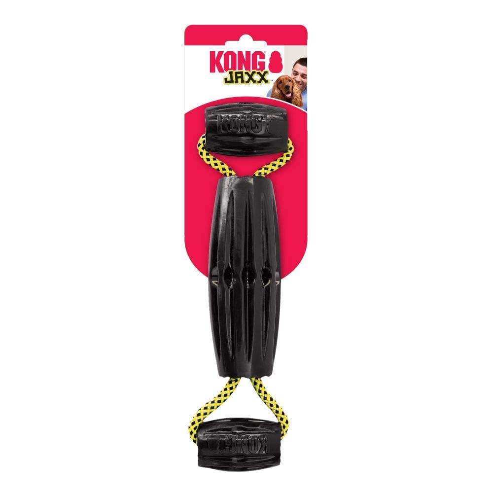 Kong Jaxx Triple Barrel Tug Dog Toy - Black - Large  