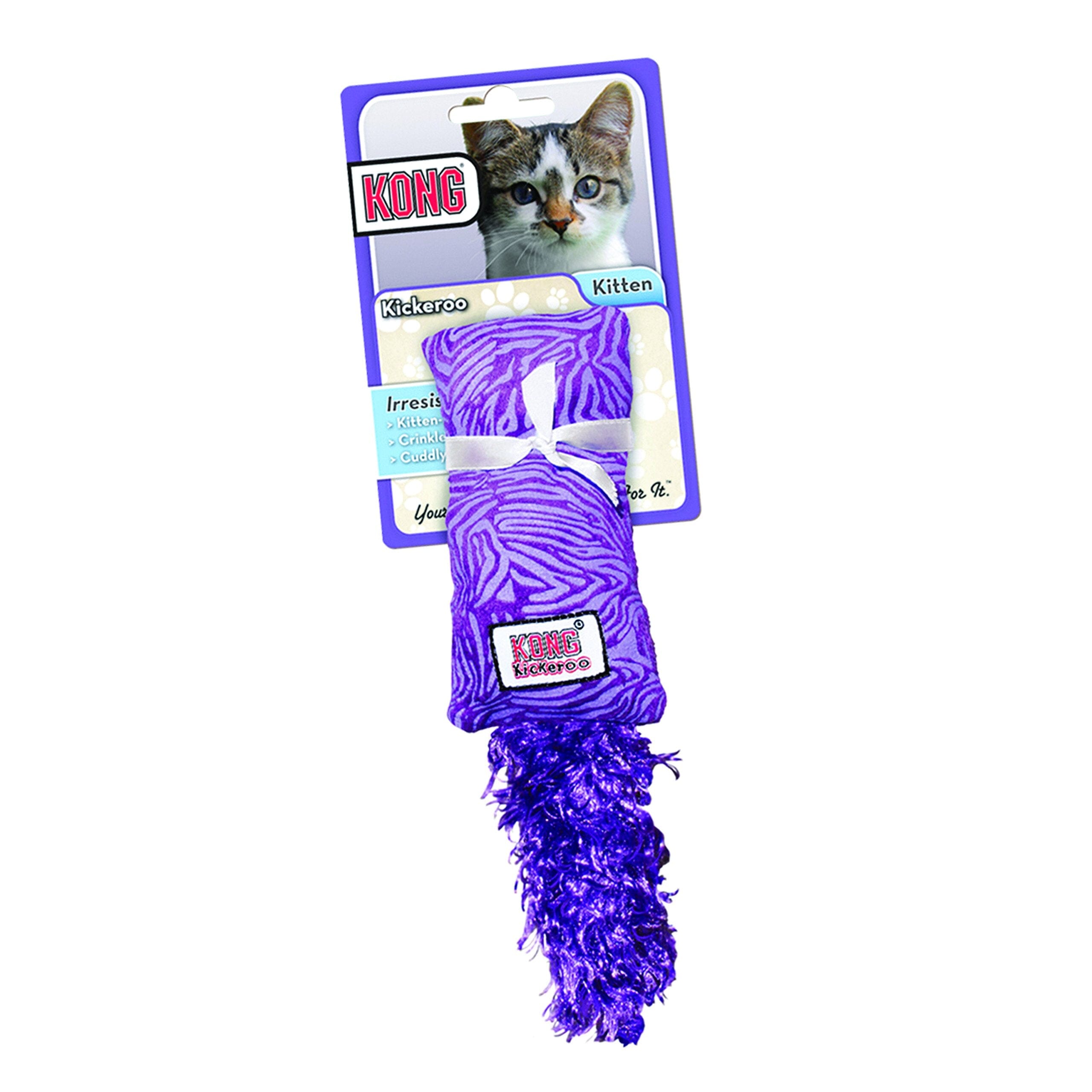 Kong Kickeroo Kitten Catnip Cat Toy - Assorted - 3 Pack  