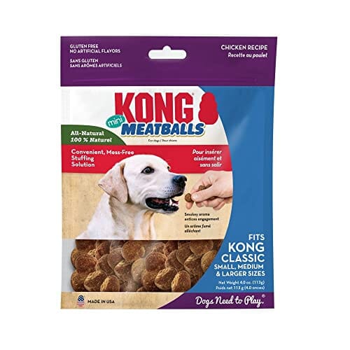 Kong Meatballs for Dogs Dog Toy Stuffing Chewy Dog Treats - Chicken - 4 Oz