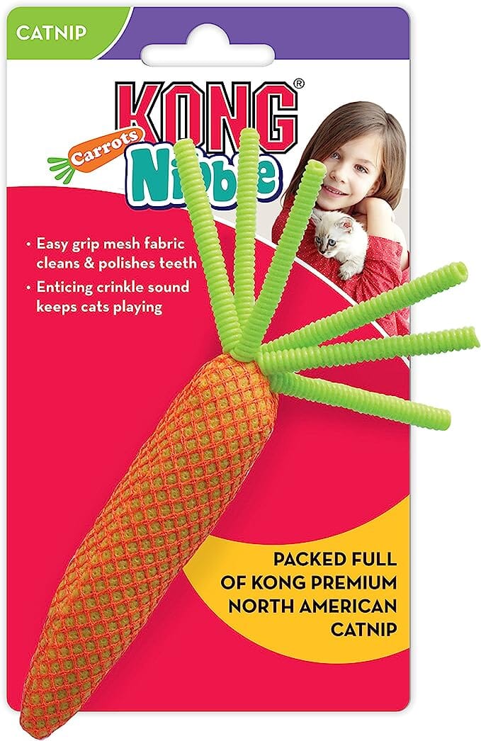 Kong Nibble Carrots Cat Toys - 12 Count  