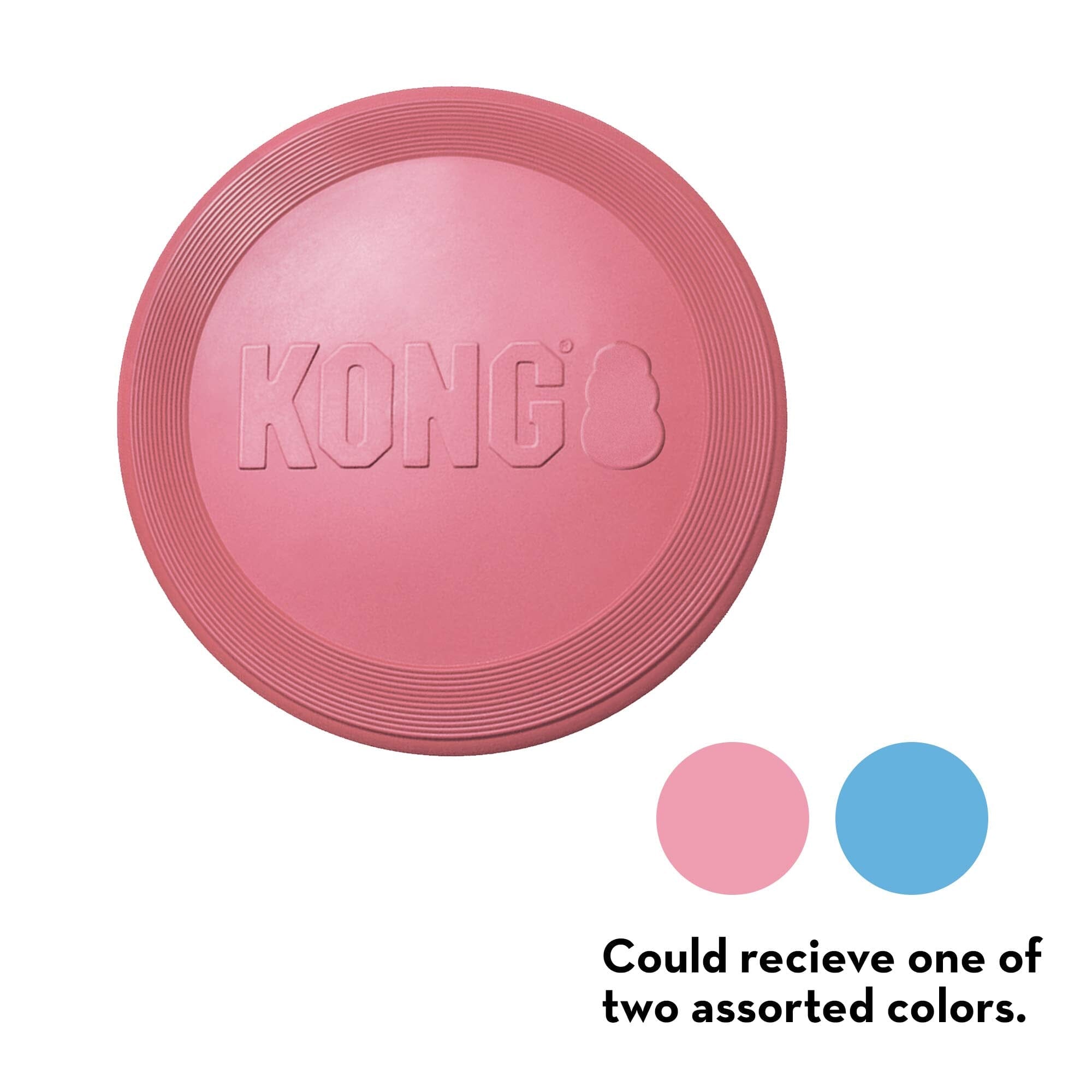 Kong Puppy Flyer Flying Disc Teething Natural Rubber Dog Toy - Assorted Colors  