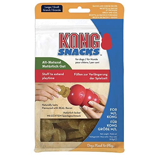 Kong Snacks Dog Toy Stuffing Chewy Dog Treats - Bacon/Cheese - Large - 11 Oz  
