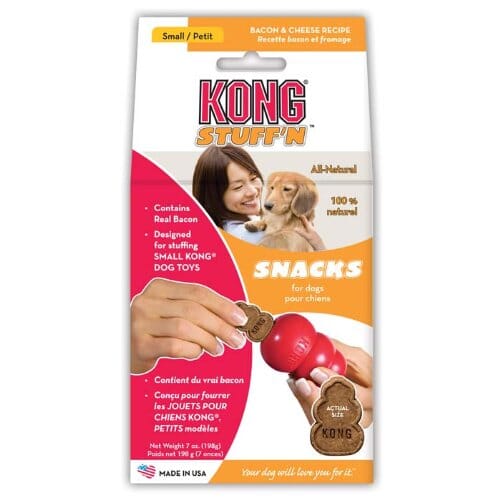 Kong Snacks Dog Toy Stuffing Chewy Dog Treats - Bacon/Cheese - Small - 7 Oz