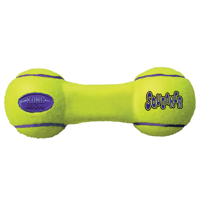 Kong SqueakAir Tennis Dumbell Fetch and Squeaker Felt Dog Toy - Medium