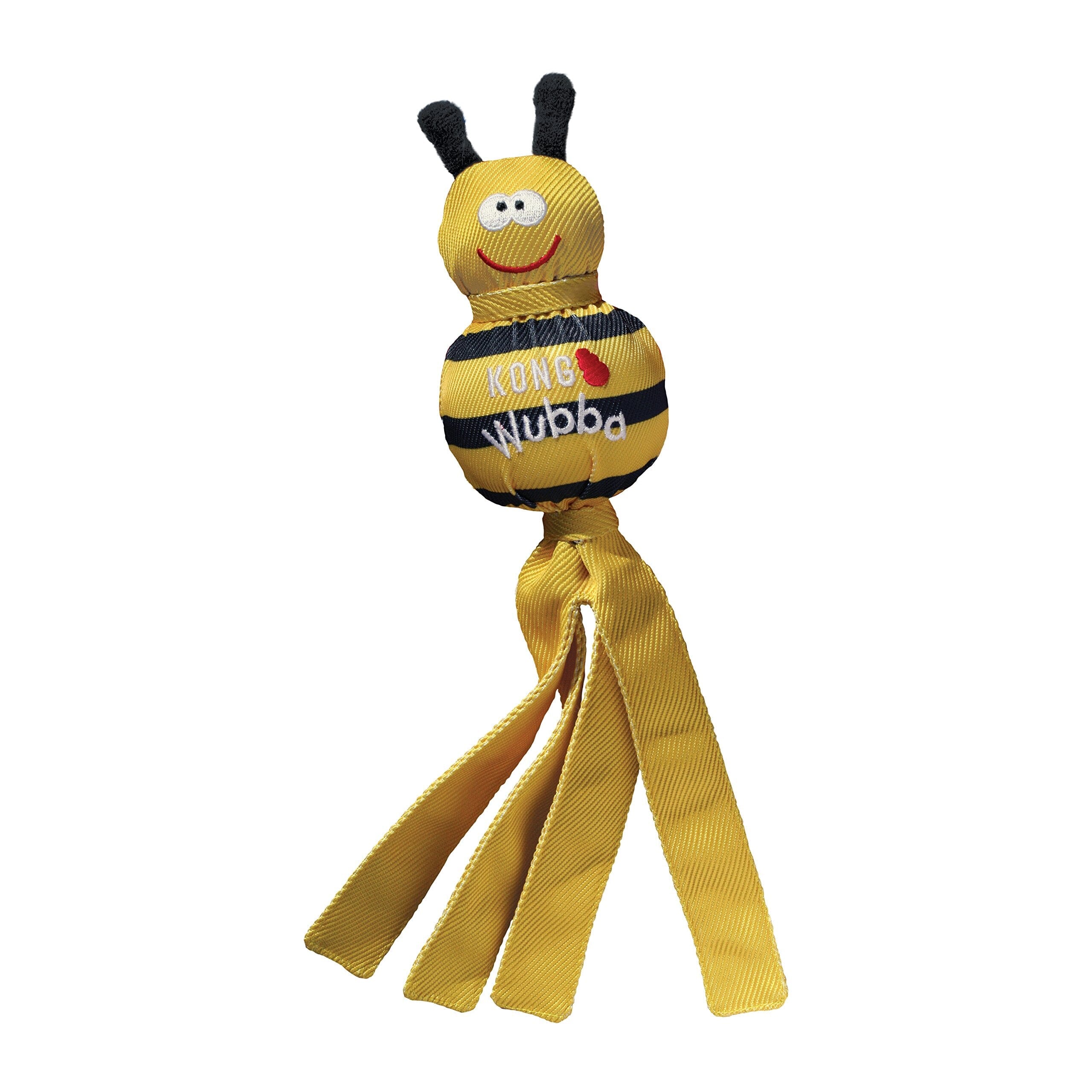 Kong Wubba Bug Bee Character Squeaking Nylon Dog Toy - Large  