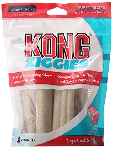Kong Ziggies Puppy Recipe Natural Dog Chews - Large - 8 Oz