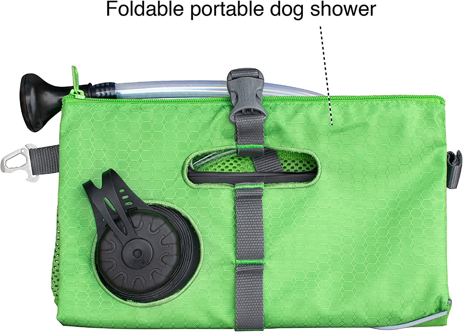 Kurgo Go Shower Bag Dog Showers - Green - 6 L  