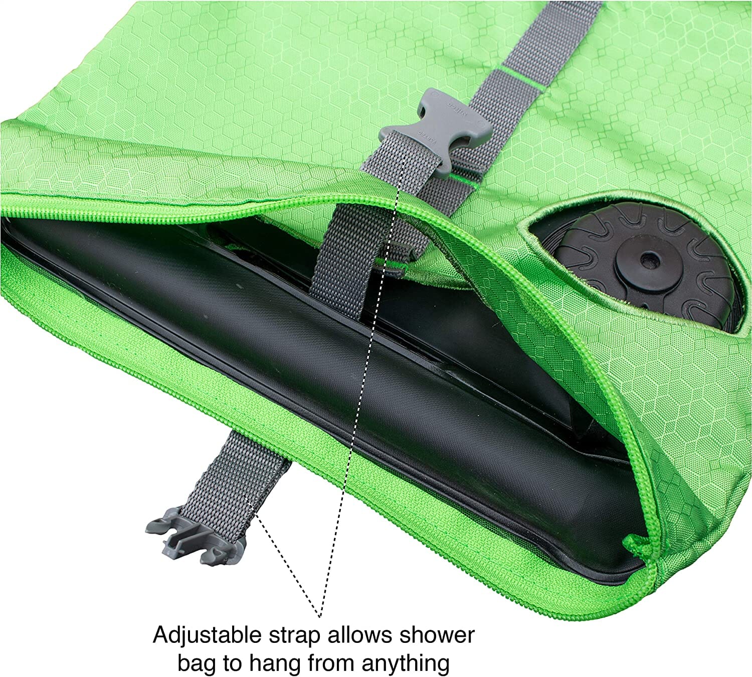 Kurgo Go Shower Bag Dog Showers - Green - 6 L  