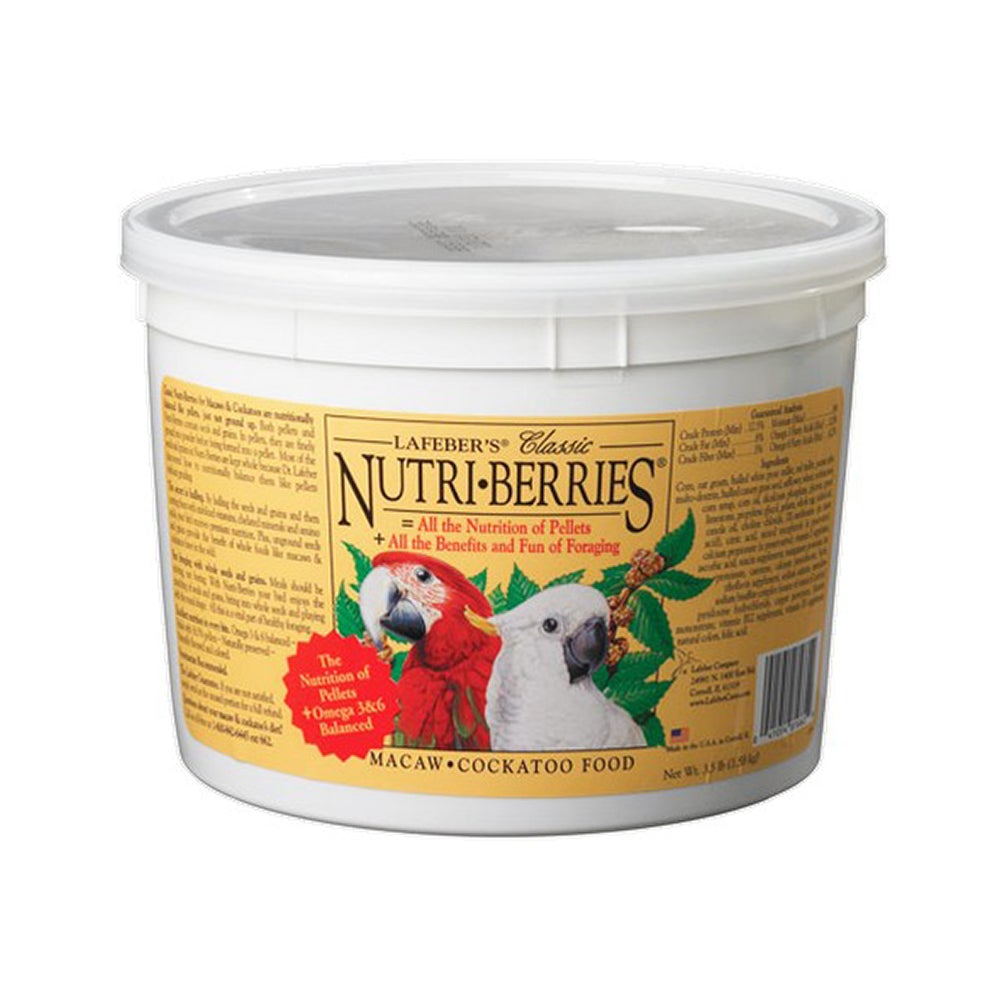 Lafeber® Classic Nutri-Berries Macaw & Cockatoo Food - 3.5 Lbs  