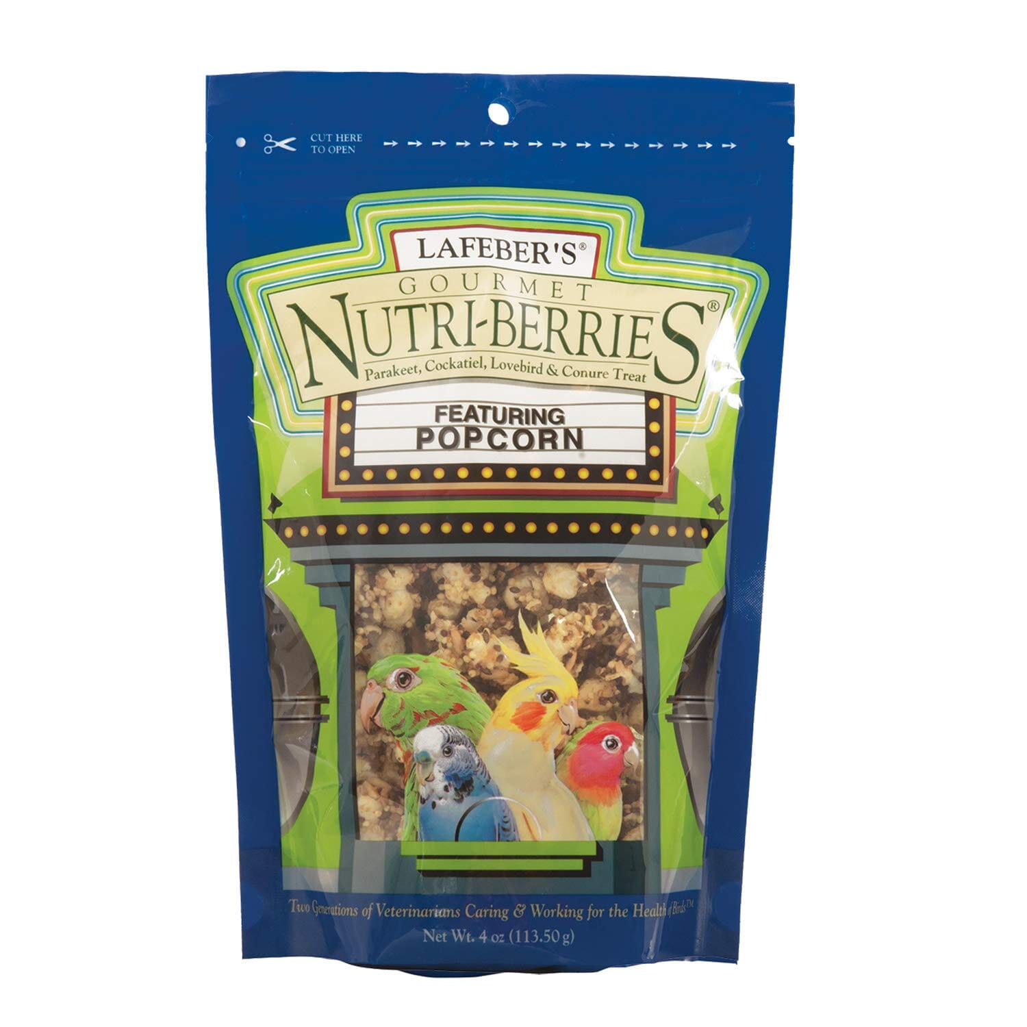 Lafeber's® Popcorn Nutri-Berrie Treats for Parakeet, Cockatiel, Lovebird & Conure - 4 Lbs  