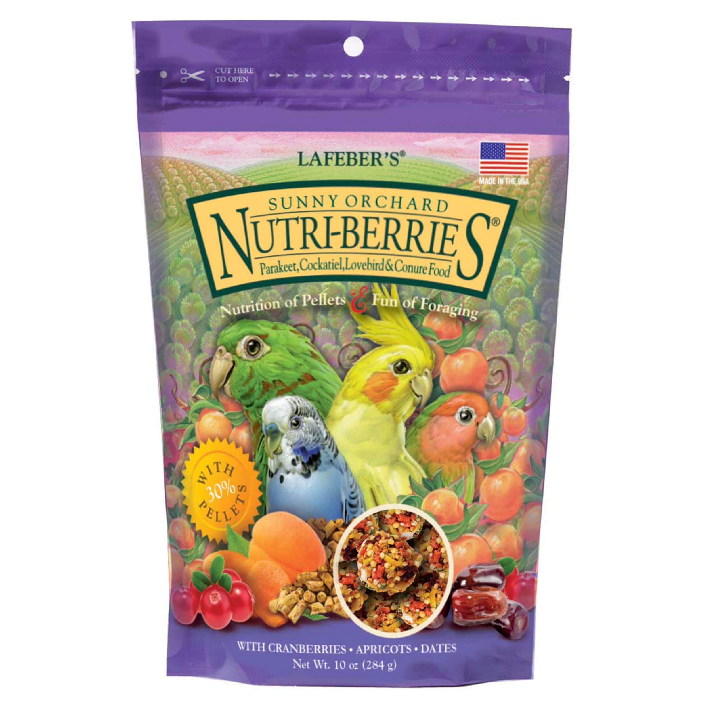 Lafeber's® Sunny Orchard Nutri-Berries for Parakeet, Cockatiel, Lovebird, & Conure - 10 Lbs  