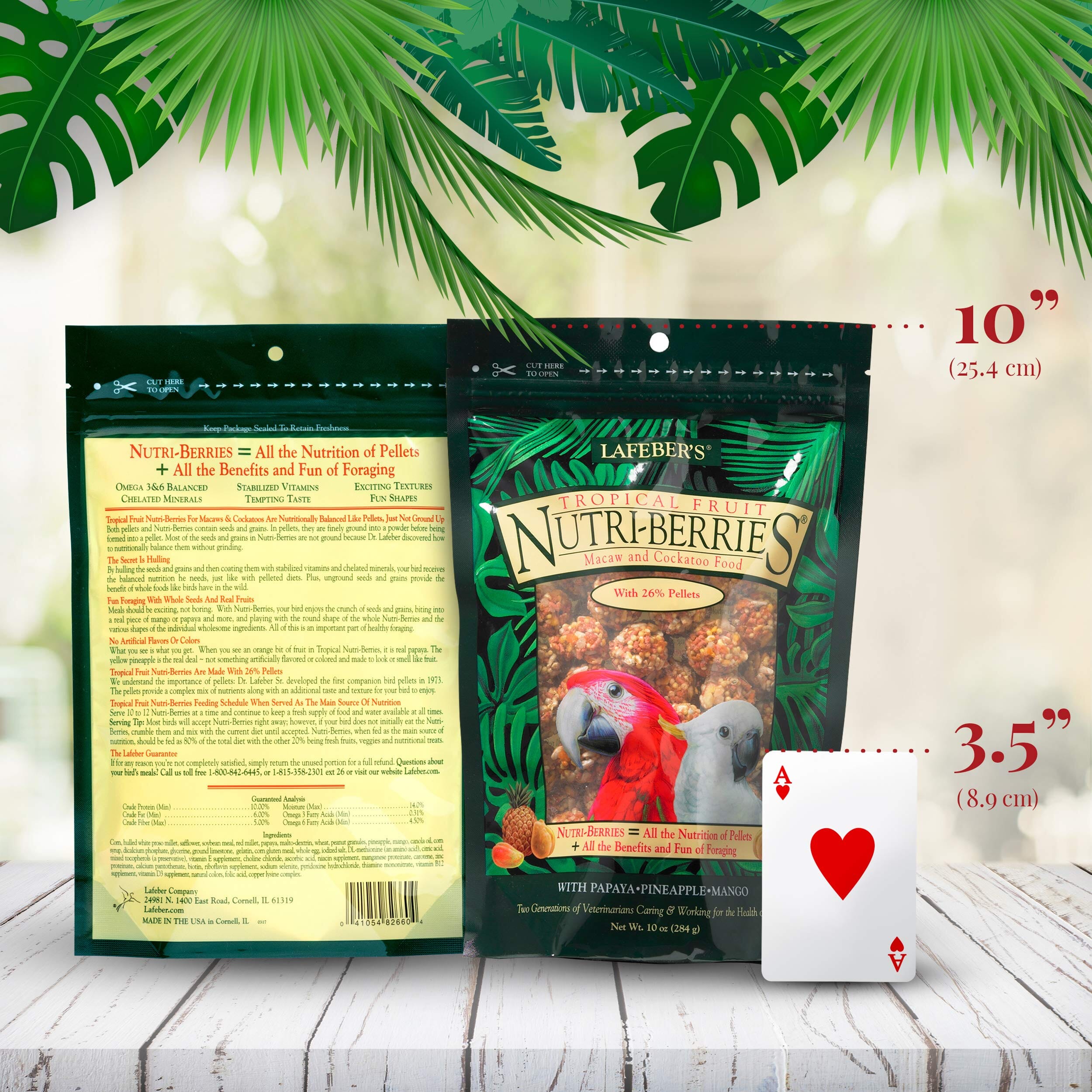 Lafeber's® Tropical Fruit Nutri-Berries for Macaws & Cockatoos - 10 Oz  