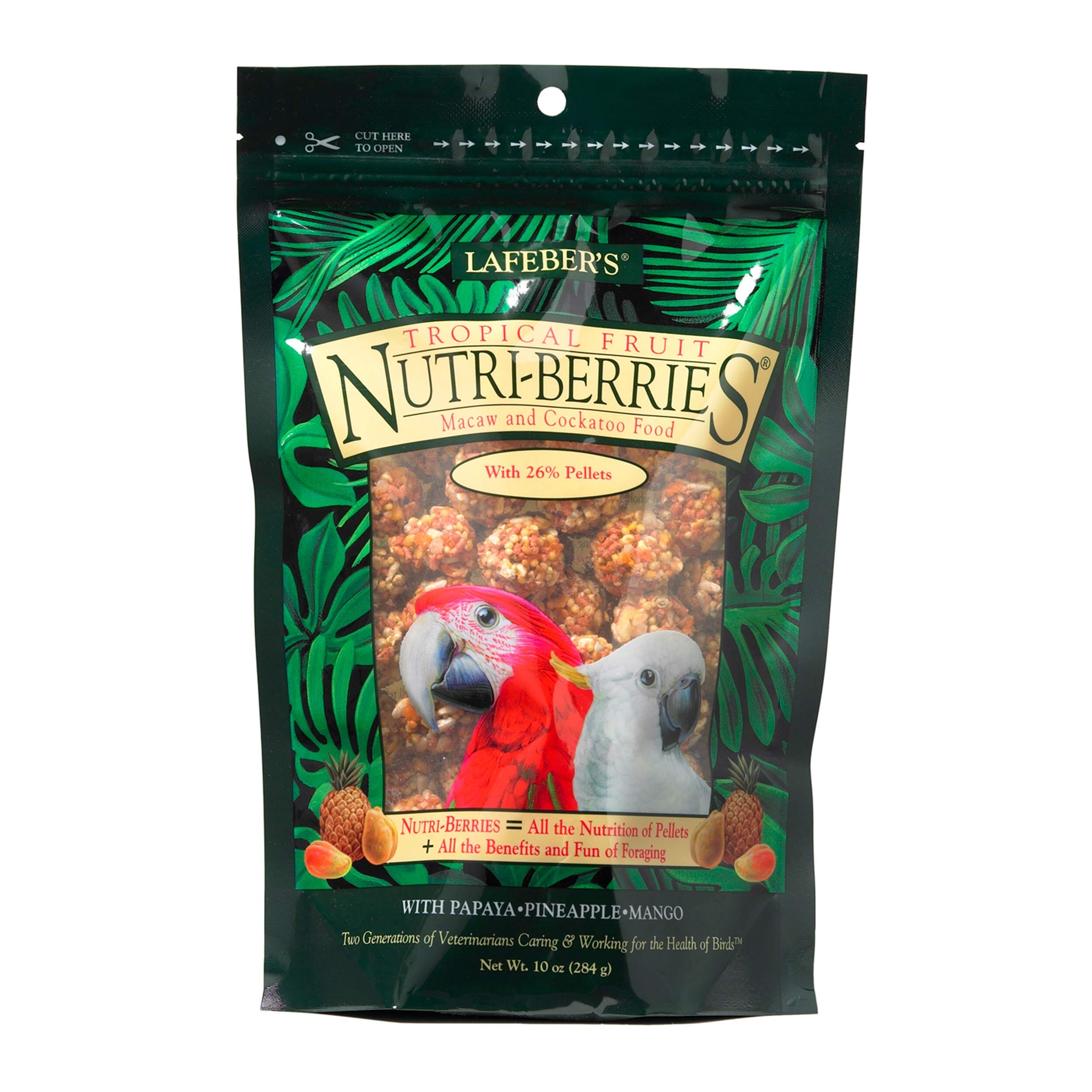 Lafeber's® Tropical Fruit Nutri-Berries for Macaws & Cockatoos - 10 Oz  