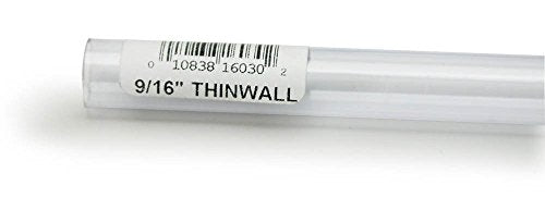 Lee's Thinwall Rigid Tubing - 9/16" x 3 ft - Pack of 6  