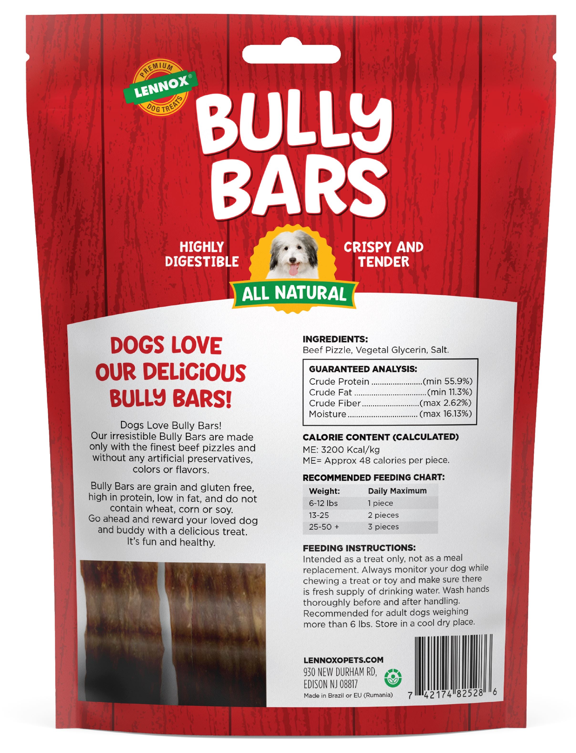 Lennox Bully Bars Dog Treat - 7.7 Oz  