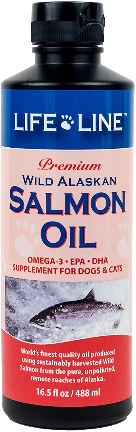 Life Line Vet Resource Group Wild Arctic Salmon Oil Cat and Dog Supplements - 16 oz  