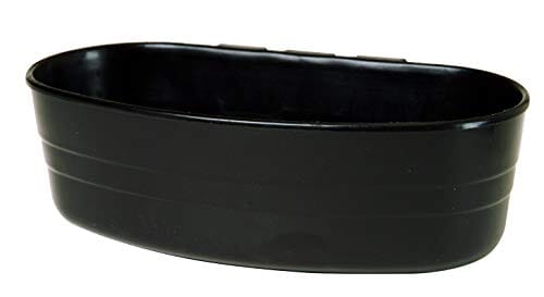 Little Giant Coop Cup Plastic Small Animal Feeding Dish - Black - 1 Pt  